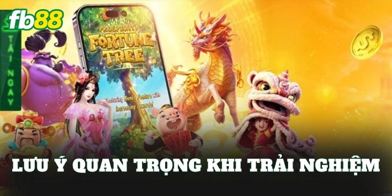 Lưu ý quan trọng khi trải nghiệm