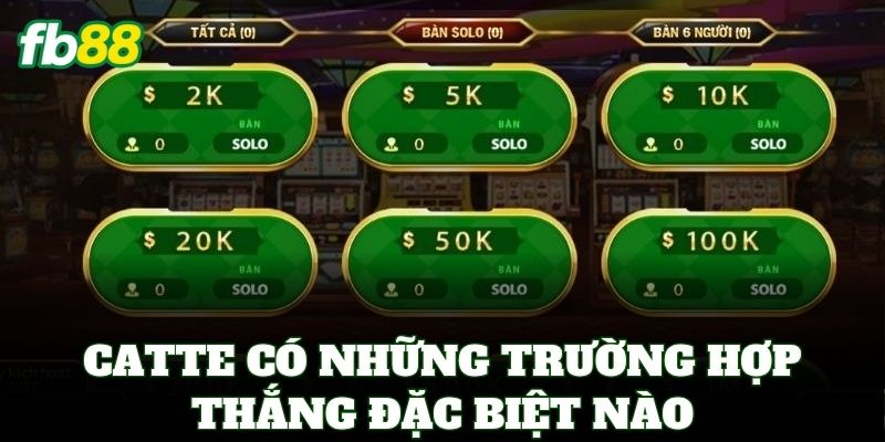 Catte Online FB88 – Top 1 Game Bài 6 Lá Nhận Thưởng Lớn 2 Catte có những trường hợp thắng đặc biệt nào