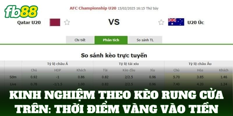 Kinh Nghiệm Theo Kèo Rung Cửa Trên: Thời điểm vàng vào tiền