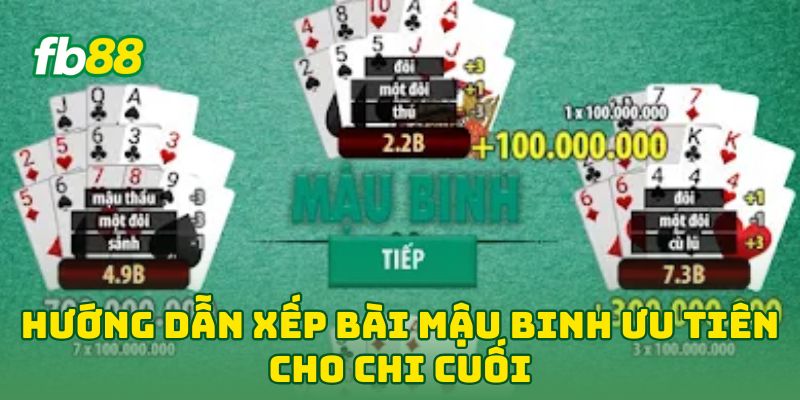 Hướng Dẫn Xếp Bài Mậu Binh: 6 Chiến Thuật Ăn Tiền Nhanh 3 Hướng Dẫn Xếp Bài Mậu Binh ưu tiên cho chi cuối