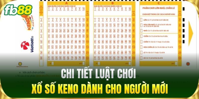 Keno Trực Tuyến FB88 - Chiến Thuật Đặt Cược Luôn Thắng Lớn 2 Chi tiết luật chơi xổ số keno dành cho người mới