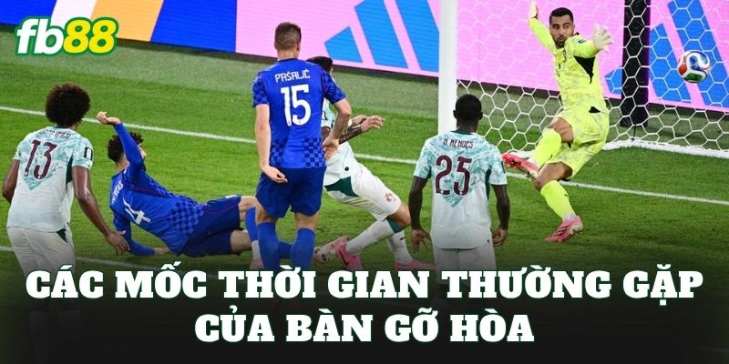 Các mốc thời gian thường gặp của bàn gỡ hòa
